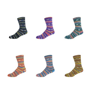 SUPERSOCKE 6-FACH SORT 368 MERINO COLOR