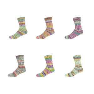 SUPERSOCKE 6-FACH SORT 376 SNOWFALL COLOR