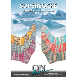 SUPERSOCKE 8FACH SORT 375 ARKTIS COLOR