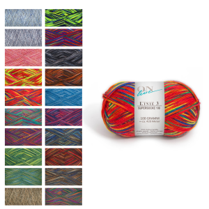 LINIE 3 SUPERSOCKE 100 COLOR
