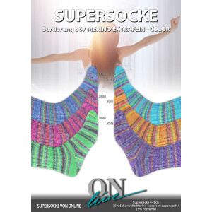 SUPERSOCKE 100 SORT. 367 MERINO EXTRAFINE COLOR