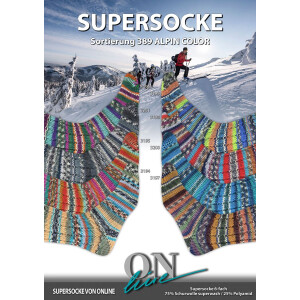 SUPERSOCKE 6-FACH SORT. 389 ALPIN-COLOR