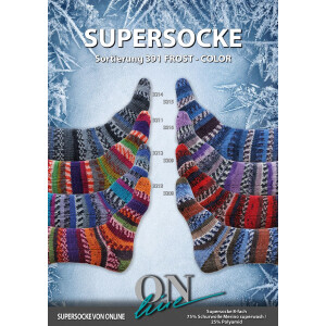SUPERSOCKE 8-FACH SORT. 391 FROST-COLOR