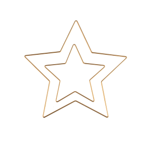 GLOREX METALLSTERN GOLDFARBEN