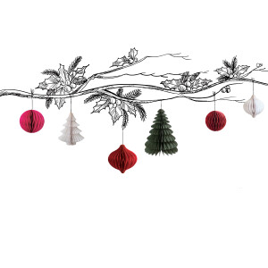WEIHNACHTLICHE PAPIERDEKORATIONEN