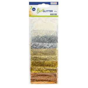 GLOREX BIO GLITTER MIX 2 x 5 FARBEN 20g