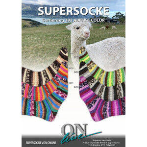 SUPERSOCKE 100 SORT. 392 ALPAKA COLOR