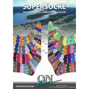 SUPERSOCKE 100 SORT. 393 AMAZONAS COLOR