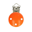 OPRY SCHNULLERCLIP AUS HOLZ ORANGE