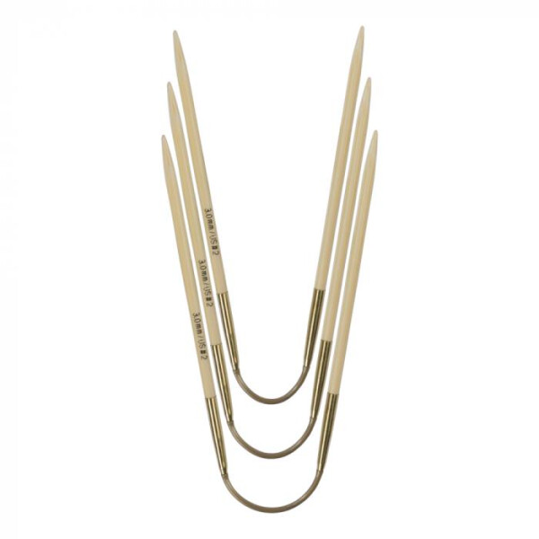 ADDICRASYTRIO BAMBUS STRUMPFSTRICKNADELN (3 ST.) 24cm / 3,0mm - Wolle