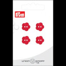 PRYM UNION KNOPF POLYESTERKNOPF 2-LOCH BLUME 48 Rot