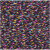 RICO STICKTWIST METALLIC NO. 40 RAINBOW 200M 934 Rainbow Schwarz