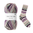 RICO SOCKS NEON FAIR ISLE 4 FÄDIG BERRIES
