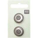 RICO DESIGN TRACHTENKNÖPFE (2 STK) ORNAMENTE 2 CM