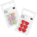 RICO DESIGN KNOPF HERZ 1,1 x 1,1 CM (6 STK.)