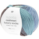RICO SUPERBA CASHMERI LUXURY SOCKS 4-FÄDIG 35 BAY BLUES