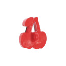 RICO DESIGN KNÖPFE KIRSCHE ROT 1,7 x 1,7 cm (4 STK.)