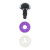 SICHERHEITSAUGEN ZWEIFARBIG GLITTER Ø 12mm Violett