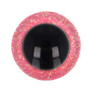 SICHERHEITSAUGEN ZWEIFARBIG GLITTER Ø 12mm Rosa