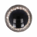 SICHERHEITSAUGEN ZWEIFARBIG GLITTER Ø 12mm Silber
