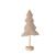 GLOREX TANNENBAUM PLÜSCH MIT HOLZSTÄNDER NATUR 14 x 7 x 34 cm