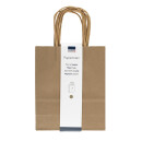 GLOREX PAPIERTRAGETASCHE MIT KORDELGRIFF NATUR 18 x 21 x...