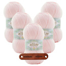 5 x ALIZE HAPPY BABY NEW 184 MIT LABEL