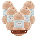 5 x ALIZE HAPPY BABY NEW 382 MIT LABEL