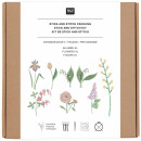 Rico Design Stick & Stitch Packung Blumen XL 8...