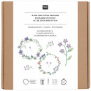 Rico Design Stick & Stitch Packung Blumenkränze...