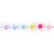 RICO DESIGN ITOSHII STERNENPERLEN TRANSPARENT MIT FARBEINZUG 11x11x7mm (36 STK.)