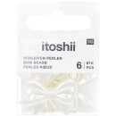 RICO DESIGN ITOSHII SCHLEIFEN PERLEN PERLWEISS 23x29x6mm...