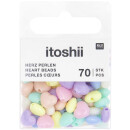 RICO DESIGN ITOSCHII HERZPERLEN MINI PASTELL 8x9x5mm (70...